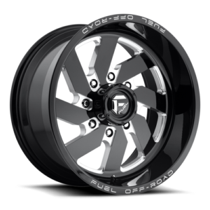 Fuel Off Road Wheels 36 FC_Turbo_20x10_Blk-and-Milled_A1_5001