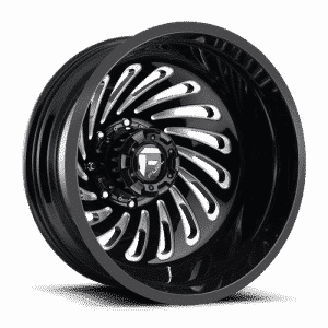Fuel Off Road Wheels 58 FF28-8LUG-22x8_9131.25-GLOSS-BLK-N-MILLED-A1_500