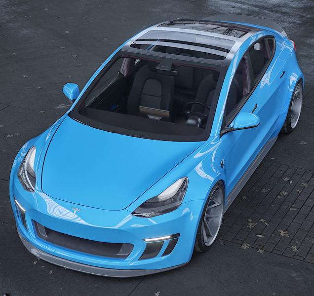 Introducing Our Widebody Tesla Model 3 Concept 2