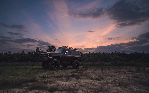 used diesel truck sunset