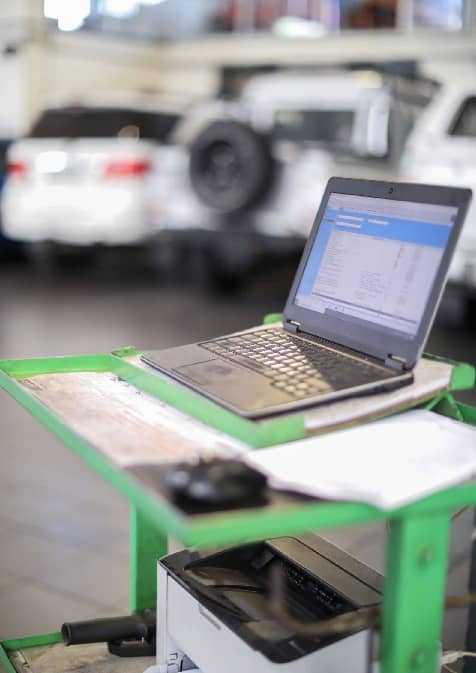 computer diagnostics truck