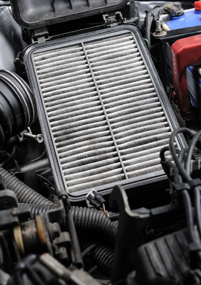 Replace air filter car