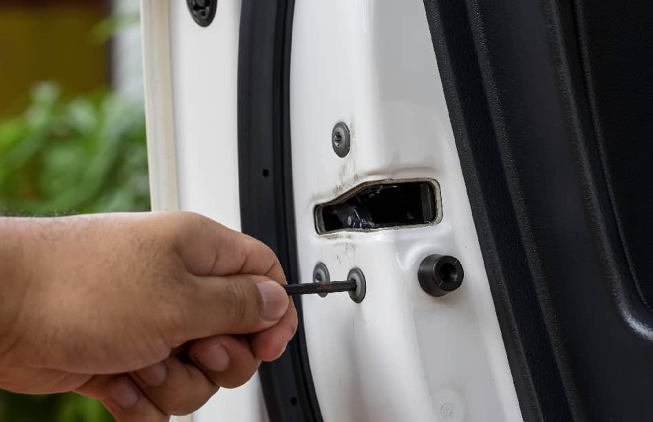 Car door latch repair