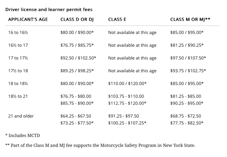 NYS License Cost Permit Cost Guide 2023]