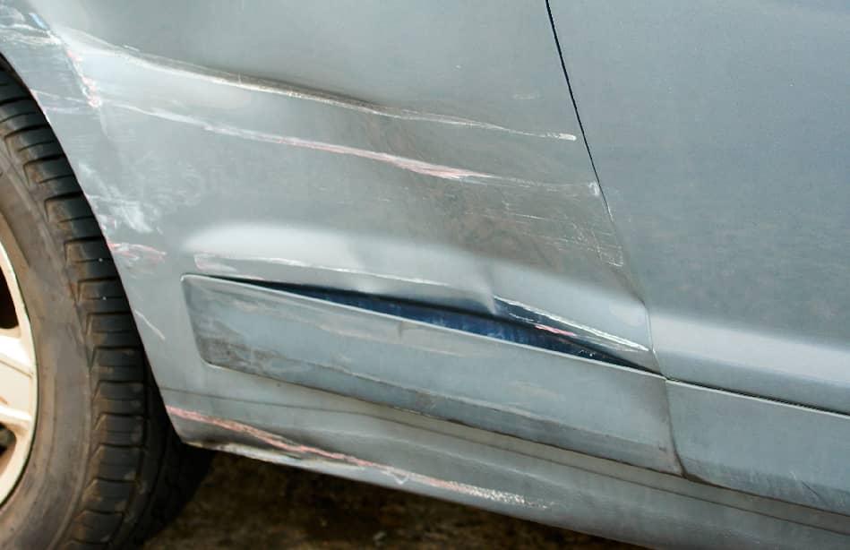 Replacing car door after accident 