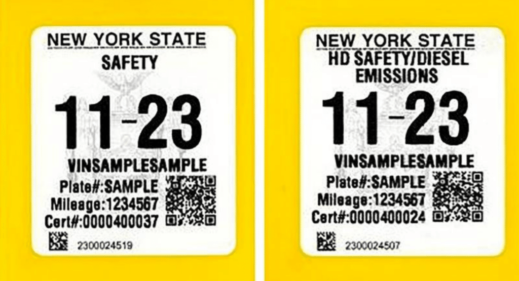 How much is a NYS inspection sticker